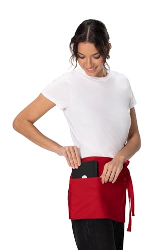 Unisex Waitress Apron (Red)