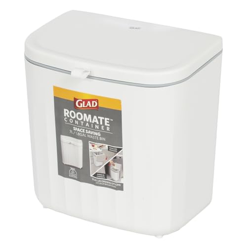 Roomate Under Counter Waste Bin (White Plastic / 7 L)