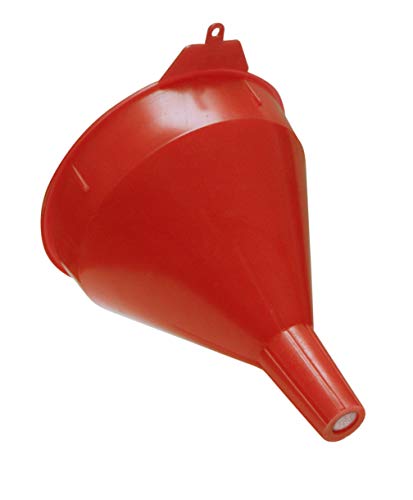 32002 Red Safety Funnel with Screen (With Screen / 2 Quart)