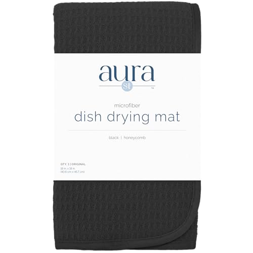 Dish Drying Mat (Black / 16" x 18")