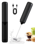 Rechargeable Milk Frother Handheld Foam Maker (Satin Black)
