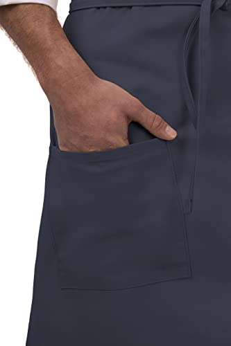 Unisex Two Pocket Bistro Apron (Navy)