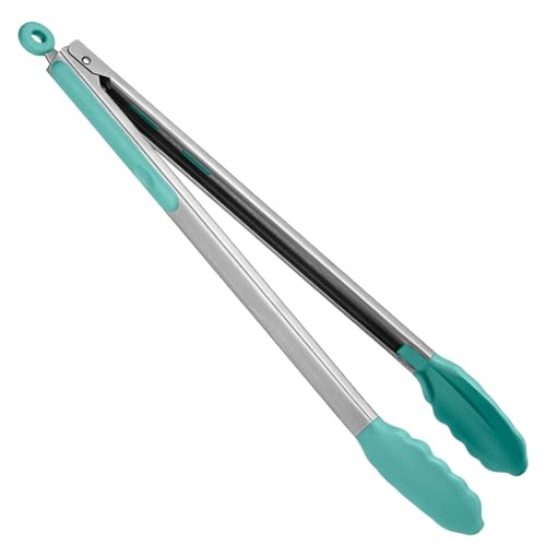 Kitchen Tong for Cooking (Aqua Sky / 16 inch)