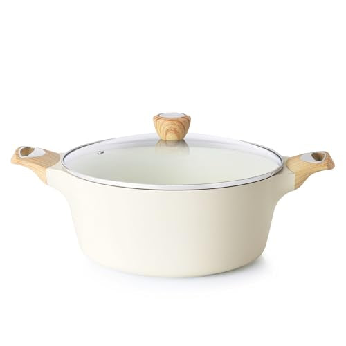 Ceramic Nonstick Pot (6.6 Quarts / Ceramic White)