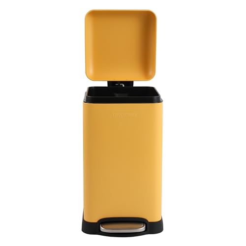 Betty Retro Mini 3.2 Gal Step Trash Can (Daffodil Yellow)