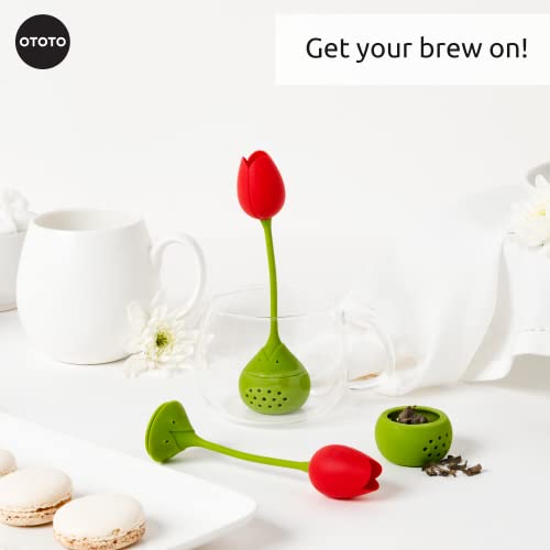 Cute Tea Infuser by OTOTO (Red Tulip)
