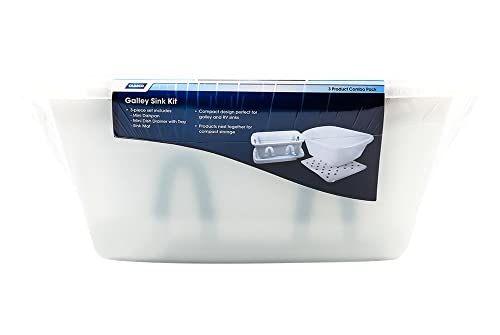 43517 White Sink Kit with Dish Drainer
