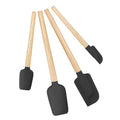 Silicone Spatula Set (Black / 4)
