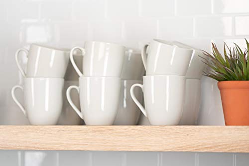 Catering Ceramic 12 oz Coffee Mugs (Round / 12 Oz. Mug)