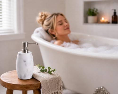 Resin Hand Soap Dispenser (White)