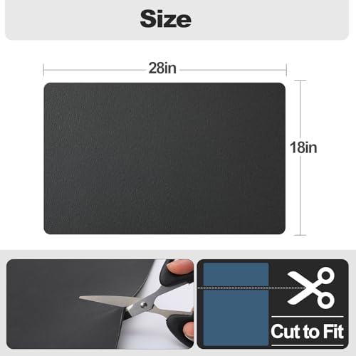 Dish Drying Mat for Kitchen Counter (Black / 18" x 28")