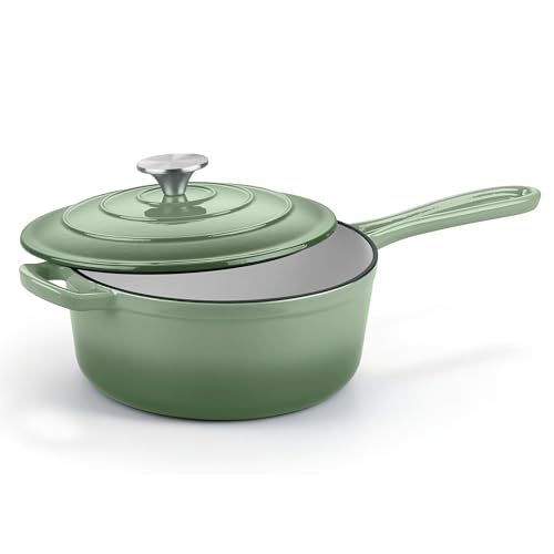 3 Quart Saucepan with Lid (Sage Green / 3 Quarts)