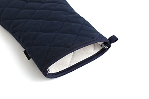 Oven Mitts and Pot Holders 4 pcs Set (Cotton-deep Blue)