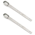 2PCS 1/2TSP(2.5ML) Measuring Spoon, Stainless Steel Long Handle Teaspoons (1/2tsp|1/6tbsp|2.5ml)