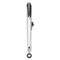 Tongs With Silicone Tips Easy Grip 13” Long Kitchen Tongs Stainless Steel Handle For Cooking BBQ (Black)
