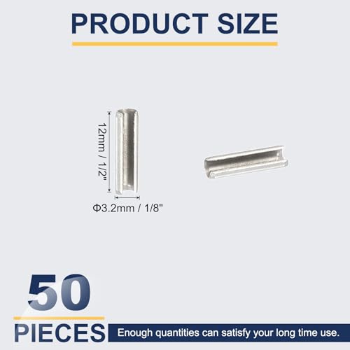 Slotted Spring Pin (1/8" x 1/2" (3.2mm x 12mm))