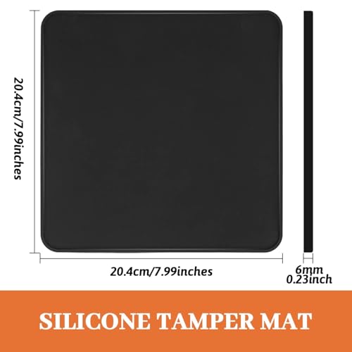Coffee Tamper Mat for Portafilter (Black)