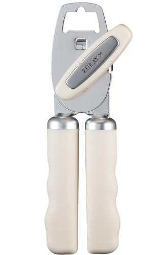 Manual Can Opener Heavy Duty Patented Stainless Steel (Cream / Comfy Grip)