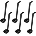 6 Pcs 1 Oz Small Ladle for Serving Sauce 8.07 Inches Plastic Mini Ladles Long Handle Spoon for Serving Sauce (Black / 8.07 Inch)