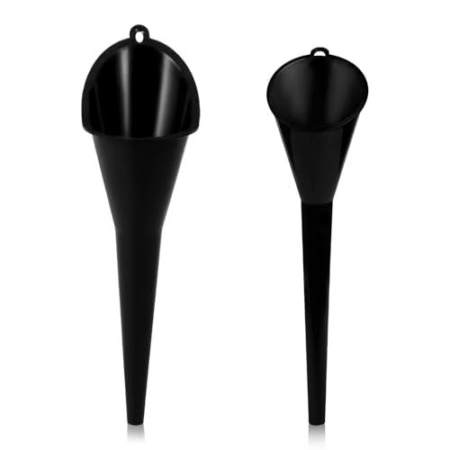 2 PCS Oil Funnel (Black, L+S, 2 PCS)