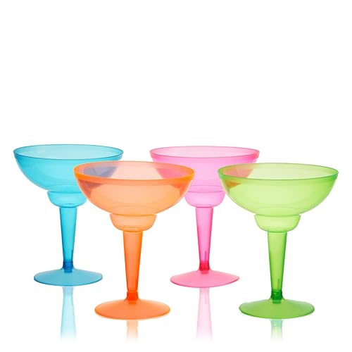 Plastic Margarita Glasses Disposable (Margarita / 12 oz (Pack of 12))