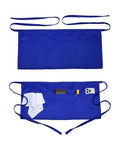2 Pack Server Apron with 4 Pocket (Blue)
