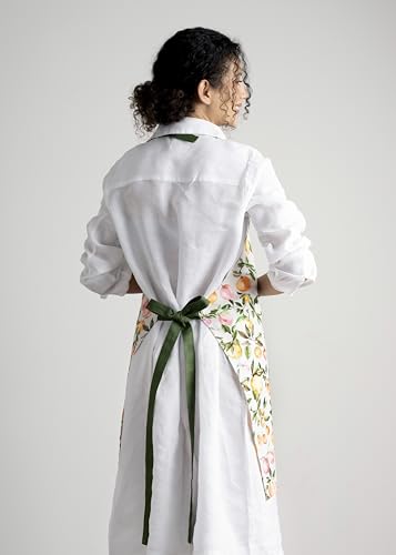 Aprons for women with Pocket 100% Cotton Pack of 1 (058 - Soleil Fruite)