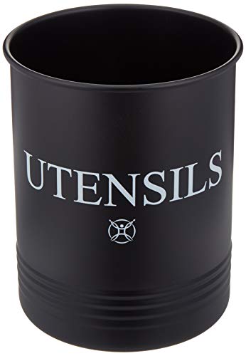 Large Black Kitchen Utensil Holder (black)