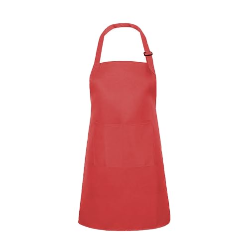 Kids Apron Chef Outfit Costume Toddler Girl Boy Aprons Cooking Baking Painting 5 (Apron / Red)