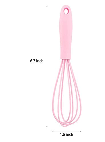 Silicone Whisk 5 Pcs Colorful Kitchen Mini Silicone Whisks