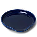 5 Inch Ceramic Spoon Rest for Kitchen Stove Top (Navy)