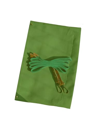 Canvas Cross Back Chef Cotton Apron for Men Women (Olive Green)