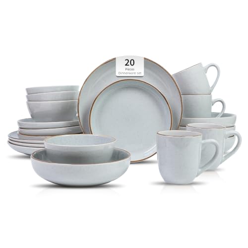 Stoneware Euro (Service for 4 - 20pc Set / White)