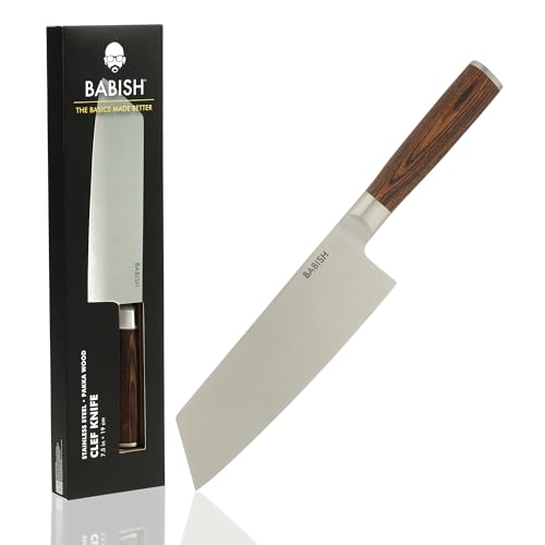 7.5 Inch Clef Knife (Stainless Blade/Dark Pakka Wood Handle)