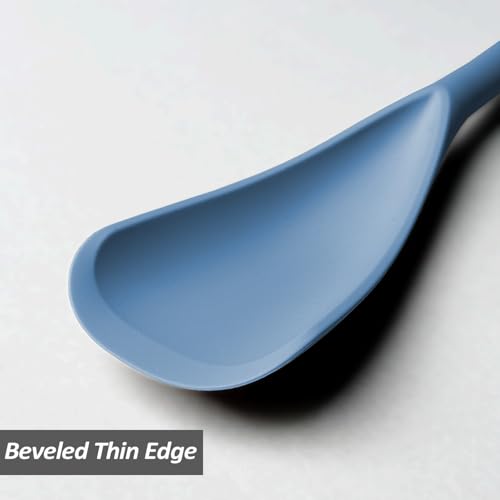 Silicone Cooking Spoon Spatula For Non (Starry Blue_2-PCS)