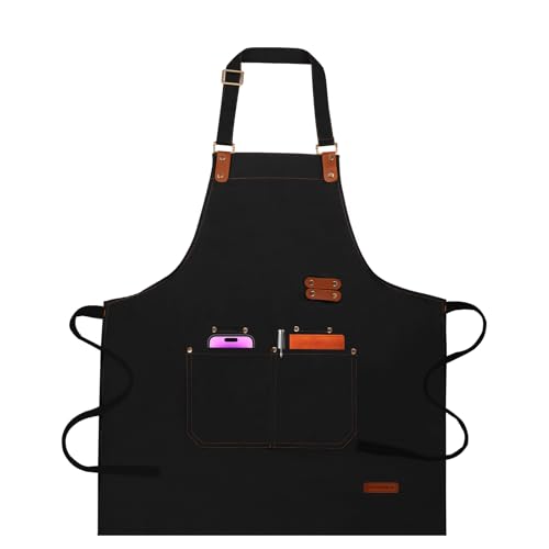 Chef Aprons for Women Men with Pockets