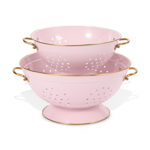 Metal Colander Set of 2 (M-PINK)