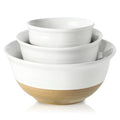 Ceramic Serving Bowls (White / 84+40+20 oz)