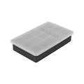 Silicone Ice Cube Tray with Lid for Freezer Charcoal Gray
