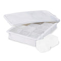Ice Cube Tray with Lid (White Marble / 1.25-inch Cubes)
