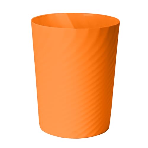 Trash Can Small Waste basketbin (Orange)