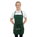Adjustable Waterproof Aprons with 3 Pockets for Men Women (Green)