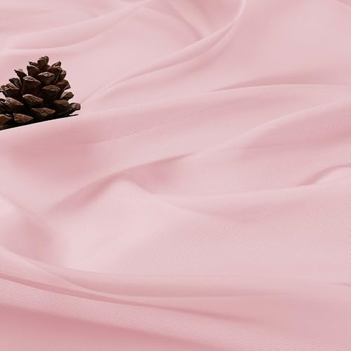Blush Pink Bedroom Curtains 2 Panel Sets 90 Inch Length (Blush Pink / 59"W x 90"L (Pack of 2))