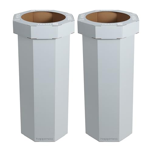 Fleur 25 Gal Trash Can Bin (Fog Gray)