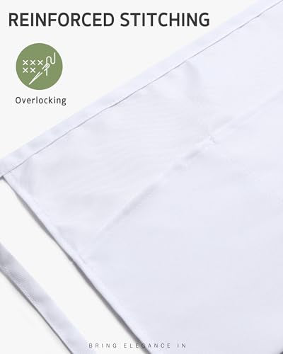 Server Apron Waitress Waist Apron (White)