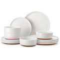 Plates and Bowls Sets (12 Pcs (Service for 4) / White)