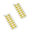 Ice Cube Tray with Lid (1.1x2.8x7.2 in / Yellow)