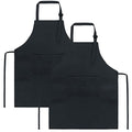 Kids Aprons with Large Pocket 2 Pack (Medium / Blackx2)