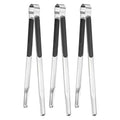 3 Pack Grill Tongs (Black / 11.6 Inch)