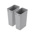 Dowell 2 Pack 50Qt Wastebasket Trash Container (50 QT Standard)